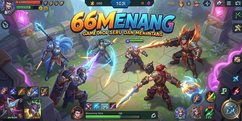 Tampilan menarik dari pertandingan seru di 66MENANG MOBA.