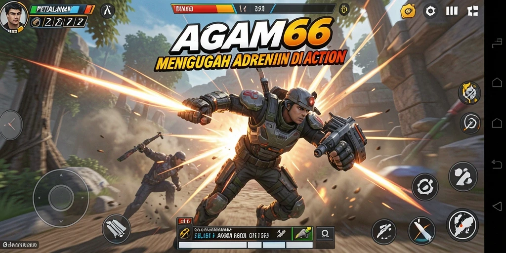 Tampilan gameplay AGAM66 yang mendebarkan dan penuh aksi.