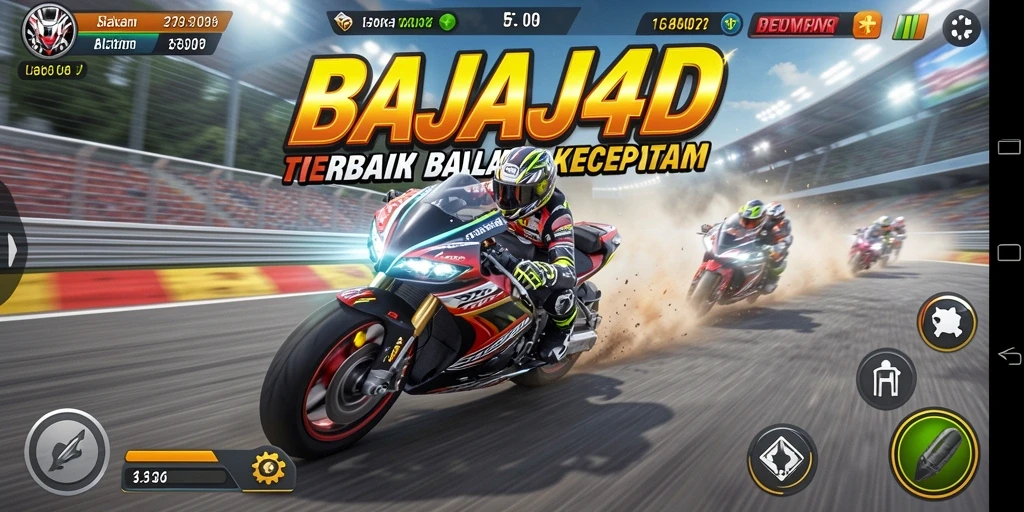 Tampilan gameplay menarik dari BAJAJ4D dengan aksi balap cepat.