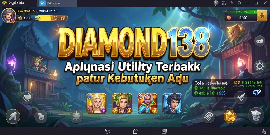 Tampilan screenshot utama DIAMOND138 yang menunjukkan fungsionalitas aplikasi Utility.