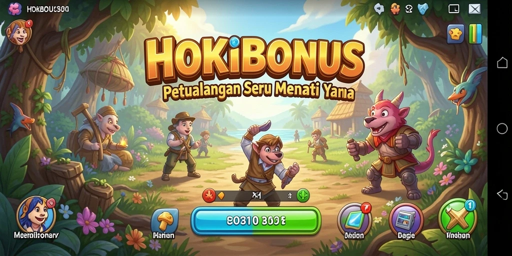 Tampilan screenshot HOKIBONUS yang menunjukkan aksi petualangan seru.