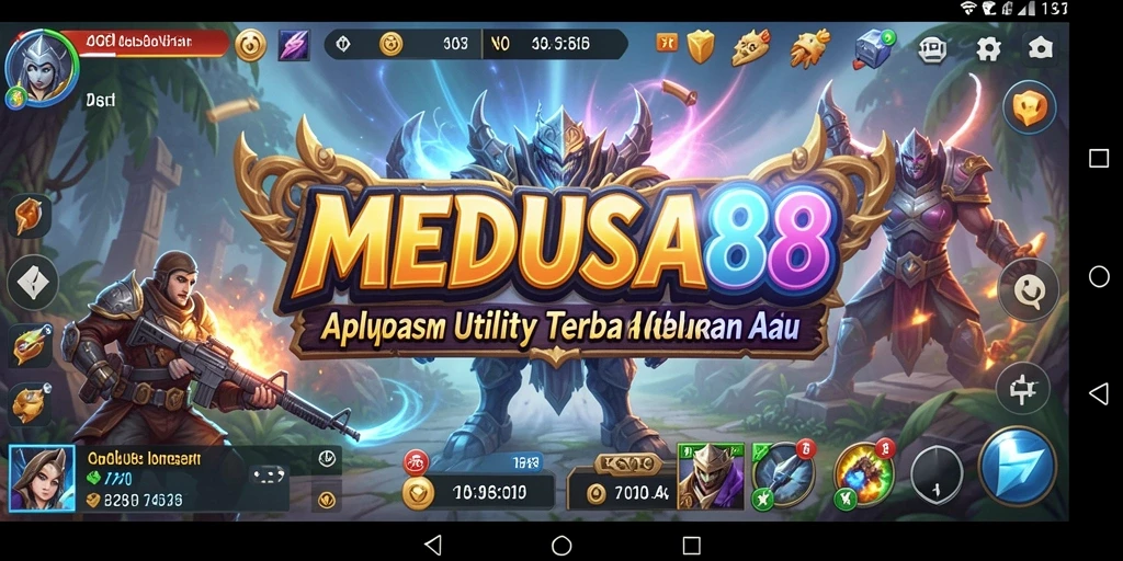 Tampilan antarmuka pengguna yang bersih dan intuitif di MEDUSA88.