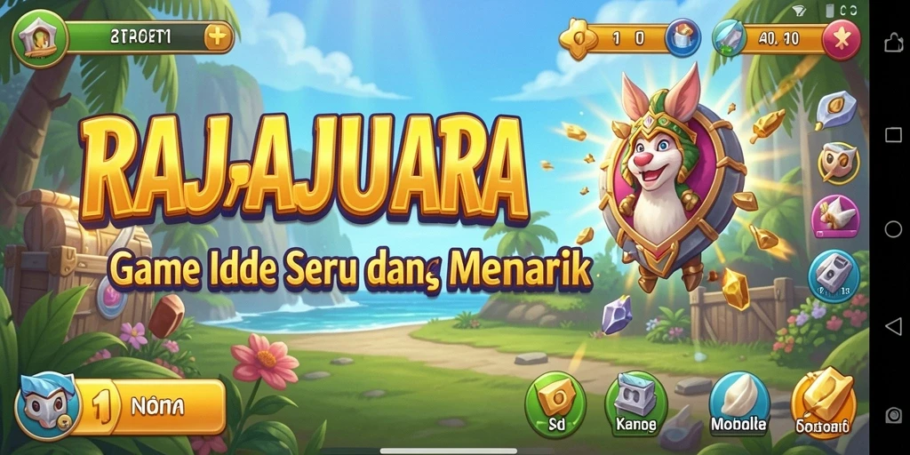 Tampilan gameplay RAJAJUARA yang memukau dan penuh warna.