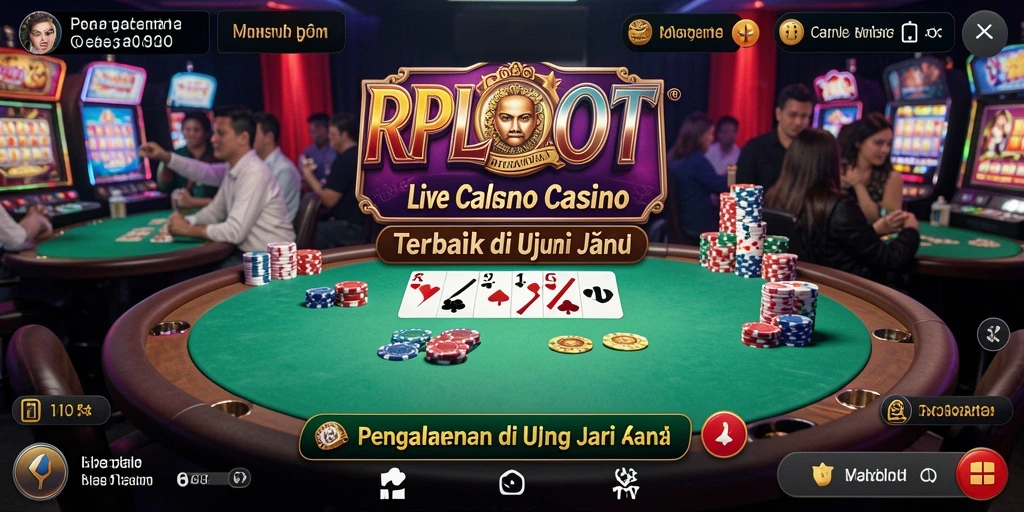 Gameplay Live Casino yang menarik dan interaktif di RPLOOT.