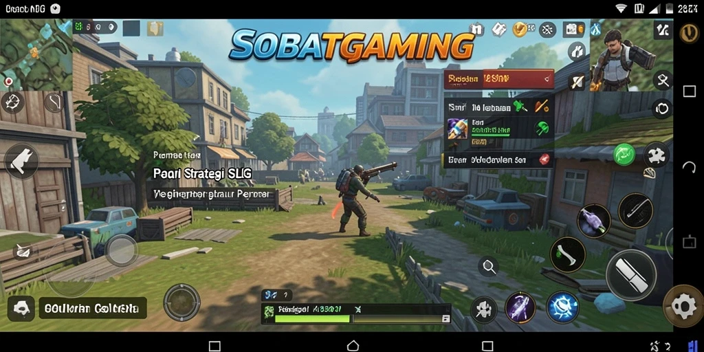 Screenshot permainan SOBATGAMING yang menampilkan strategi dan pembangunan kerajaan.